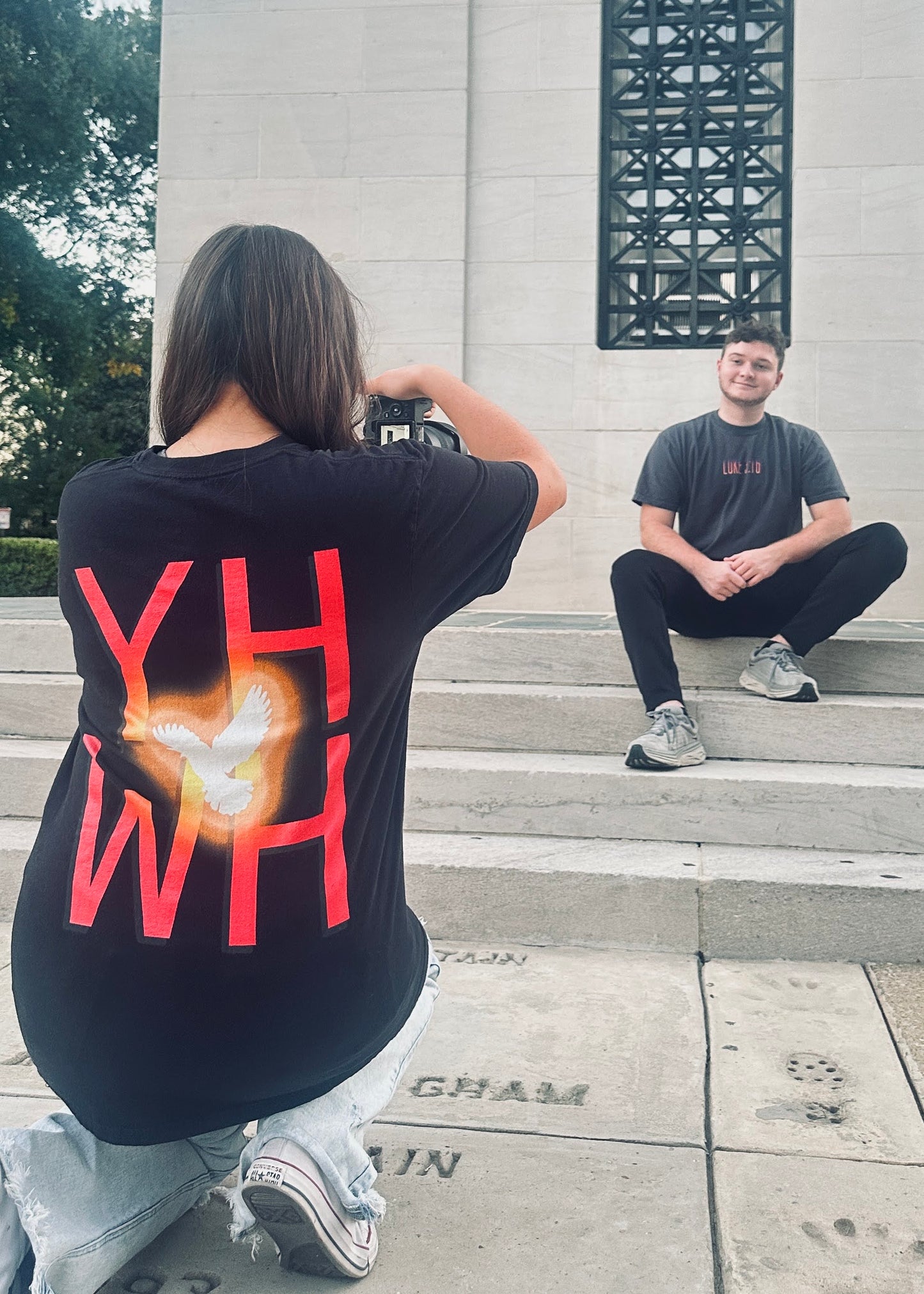 Holy Spirit (YHWH) Graphic-Back T-Shirt