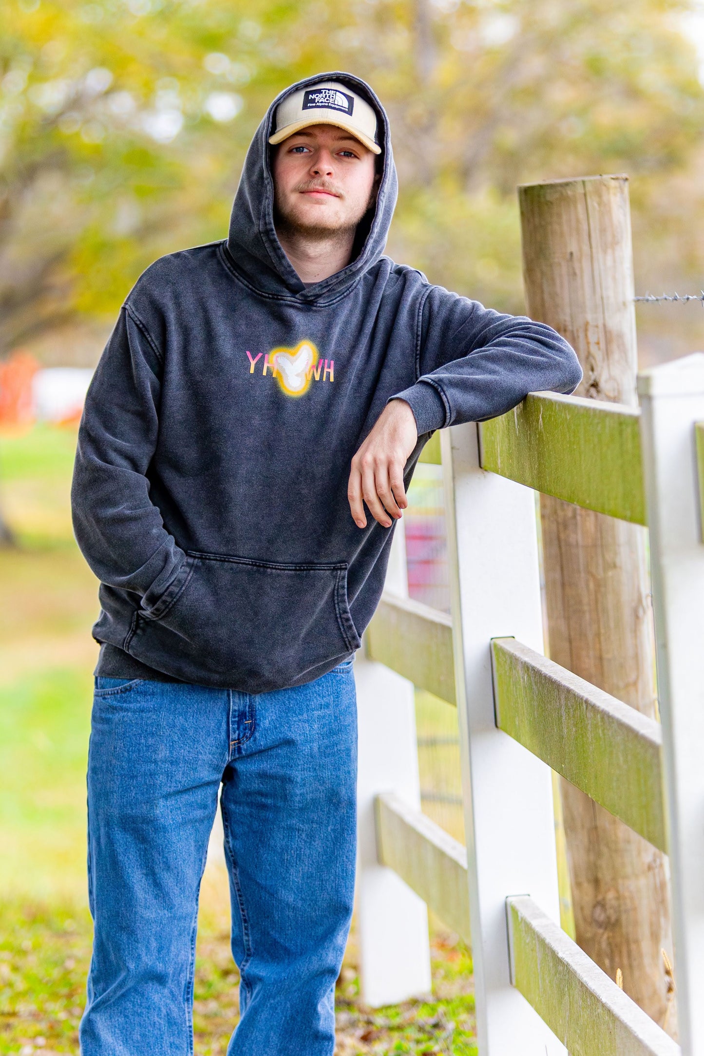 Holy Spirit (YHWH) Acid Wash Hoodie